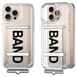 GKK GKK iPhone 16 Pro Skal Med Strap Transparent / Svart - Teknikhallen.se