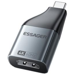 ESSAGER ESSAGER 4K 60Hz HDMI Hona Till USB-C Hane Adapter Grå - Teknikhallen.se