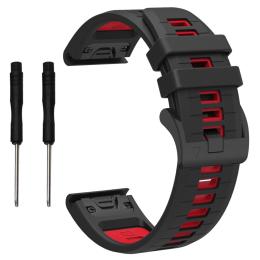  Garmin Fenix 22 mm Armband Quick Release Silikon Svart - Teknikhallen.se