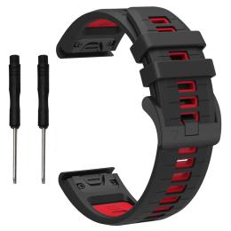  Garmin Fenix 26 mm Armband Quick Release Silikon Svart - Teknikhallen.se