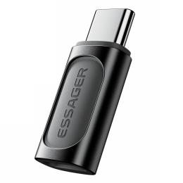 ESSAGER ESSAGER Lightning Hona - USB-C Hane Adapter Svart - Teknikhallen.se