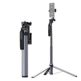  Bluetooth Selfiestick Tripod 200 cm Svart - Teknikhallen.se