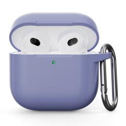  AirPods 4 Skal Med Krok Silikon Lavendel - Teknikhallen.se