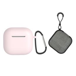  AirPods 4 Skal Med Karbinhake Inkl. Fodral Rosa - Teknikhallen.se