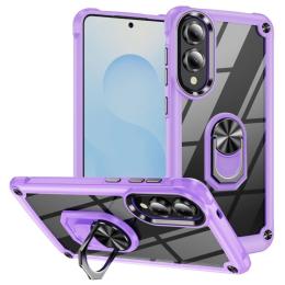  Samsung Galaxy S25 Edge Skal Shockproof Ring Hybrid Lila - Teknikhallen.se