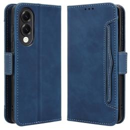  Samsung Galaxy S25 Edge Fodral Med Avtagbart Kortfodral Blå - Teknikhallen.se