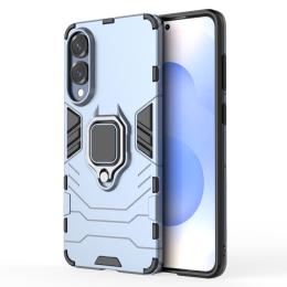  Samsung Galaxy S25 Edge Skal Ring Hybrid Armor Blå - Teknikhallen.se