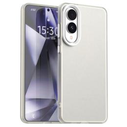  Samsung Galaxy S25 Edge Skal Slim Matt Vit - Teknikhallen.se