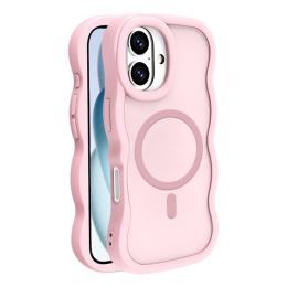  iPhone 16 Skal MagSafe Wavy Matt Rosa - Teknikhallen.se