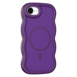  iPhone 16e Skal MagSafe Wavy Matt Lila - Teknikhallen.se