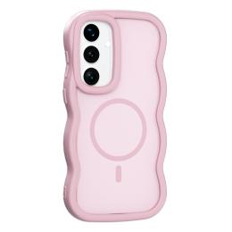  Samsung Galaxy S25 / S24 Skal MagSafe Wavy Matt Rosa - Teknikhallen.se