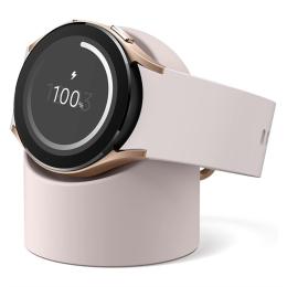  Samsung Galaxy Watch 5/5 Pro/6/7/FE Silikon Stativ Rosa - Teknikhallen.se