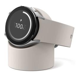  Samsung Galaxy Watch 5/5 Pro/6/7/FE Silikon Stativ Beige - Teknikhallen.se