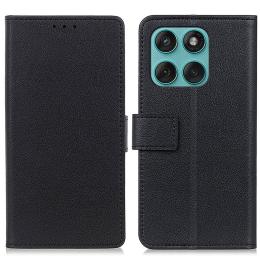  Motorola Edge 60 / 60 Fusion Fodral Läder Svart - Teknikhallen.se