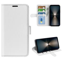  Sony Xperia 1 VII Fodral Crazy Horse Läder Vit - Teknikhallen.se