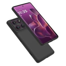 Motorola Edge 60 Pro Skal TPU Slim Matt Svart - Teknikhallen.se