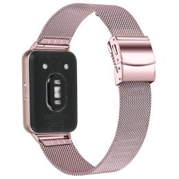 Samsung Galaxy Watch Fit 3 Klockarmband Milanese Rosa - Teknikhallen.se