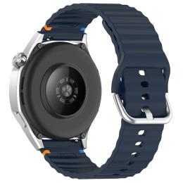  Klockarmband 20 mm Silikon Wave Design Mörk Blå - Teknikhallen.se