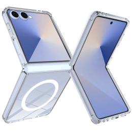  Samsung Galaxy Z Flip 7 Skal MagSafe Hybrid Transparent - Teknikhallen.se