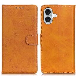  iPhone 17 Plånboksfodral Läder Brun - Teknikhallen.se