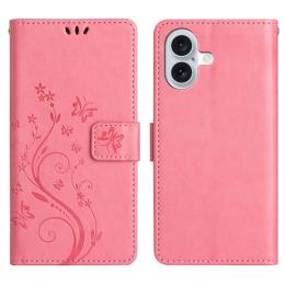  iPhone 17 Fodral Med Blommigt Tryck Rosa - Teknikhallen.se
