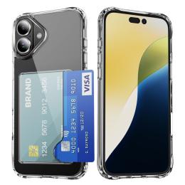  iPhone 17 Skal Med Korthållare Transparent - Teknikhallen.se