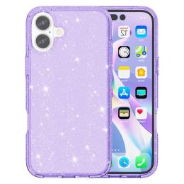  iPhone 17 Skal Hybrid Glitter Lila - Teknikhallen.se