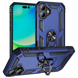  iPhone 17 Skal Shockproof Hybrid Ring Blå - Teknikhallen.se