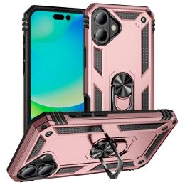  iPhone 17 Skal Shockproof Hybrid Ring Roséguld - Teknikhallen.se