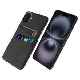  iPhone 17 Skal Med Kortfack Tygbelagt Svart - Teknikhallen.se