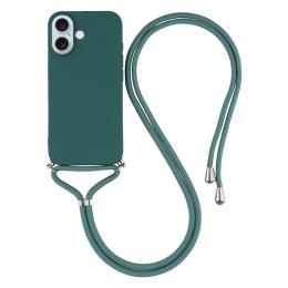  iPhone 17 Skal TPU Med Mobilsnöre Grön - Teknikhallen.se