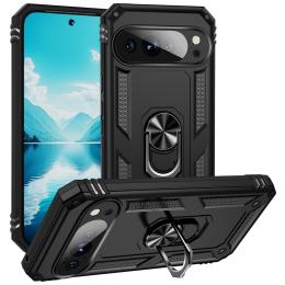 Google Pixel 10 / 10 Pro Skal Armor Ring Hybrid Svart - Teknikhallen.se