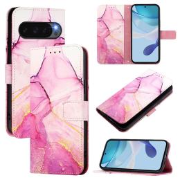  Google Pixel 10 / 10 Pro Fodral Marmor Rosa / Lila - Teknikhallen.se