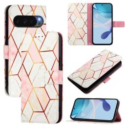  Google Pixel 10 / 10 Pro Fodral Marmor Rosa / Vit - Teknikhallen.se