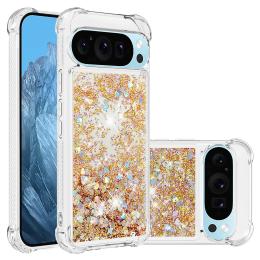  Google Pixel 10 / 10 Pro Skal Glitter Quicksand Guld - Teknikhallen.se