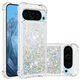  Google Pixel 10 / 10 Pro Skal Glitter Quicksand Silver - Teknikhallen.se