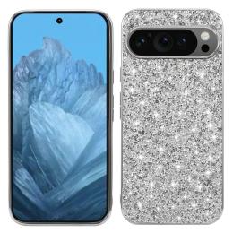  Google Pixel 10 / 10 Pro Skal Glitter Hybrid Silver - Teknikhallen.se