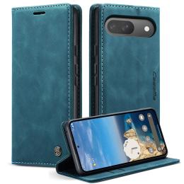 CASEME CASEME Google Pixel 10/10 Pro Fodral Flip Retro Läder Blå - Teknikhallen.se