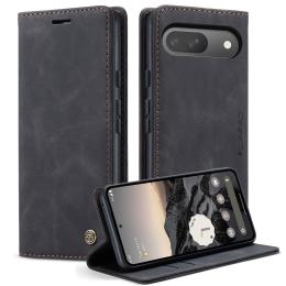 CASEME CASEME Google Pixel 10/10 Pro Fodral Flip Retro Läder Svart - Teknikhallen.se