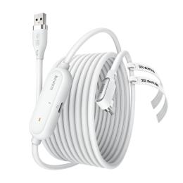 AMVR AMVR 5m 18W Link Kabel Med Laddningsport USB-C Vit - Teknikhallen.se
