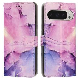  Google Pixel 10 Pro XL / 9 Pro XL Fodral Marmor Lila - Teknikhallen.se