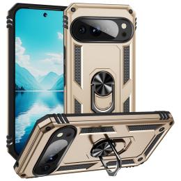  Google Pixel 10 Pro XL Skal Armor Ring Hybrid Guld - Teknikhallen.se