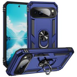  Google Pixel 10 Pro XL Skal Armor Ring Hybrid Blå - Teknikhallen.se