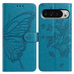  Google Pixel 10 Pro XL/ 9 Pro XL Fodral Fjäril Tryck Blå - Teknikhallen.se