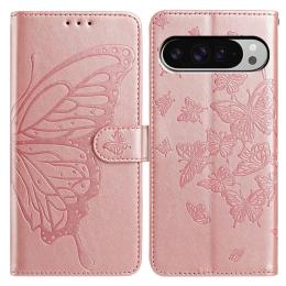  Google Pixel 10 Pro XL/ 9 Pro XL Fodral Fjäril Tryck Roséguld - Teknikhallen.se