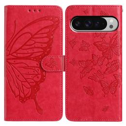  Google Pixel 10 Pro XL/ 9 Pro XL Fodral Fjäril Tryck Röd - Teknikhallen.se