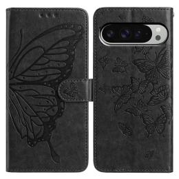  Google Pixel 10 Pro XL/ 9 Pro XL Fodral Fjäril Tryck Svart - Teknikhallen.se
