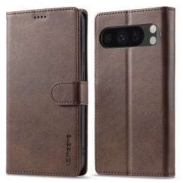 LC.IMEEKE LC.IMEEKE Google Pixel 10 Pro XL Fodral Läder Brun - Teknikhallen.se