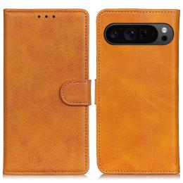  Google Pixel 10 Pro XL/ 9 Pro XL Fodral Läder Brun - Teknikhallen.se