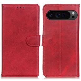  Google Pixel 10 Pro XL/ 9 Pro XL Fodral Läder Röd - Teknikhallen.se